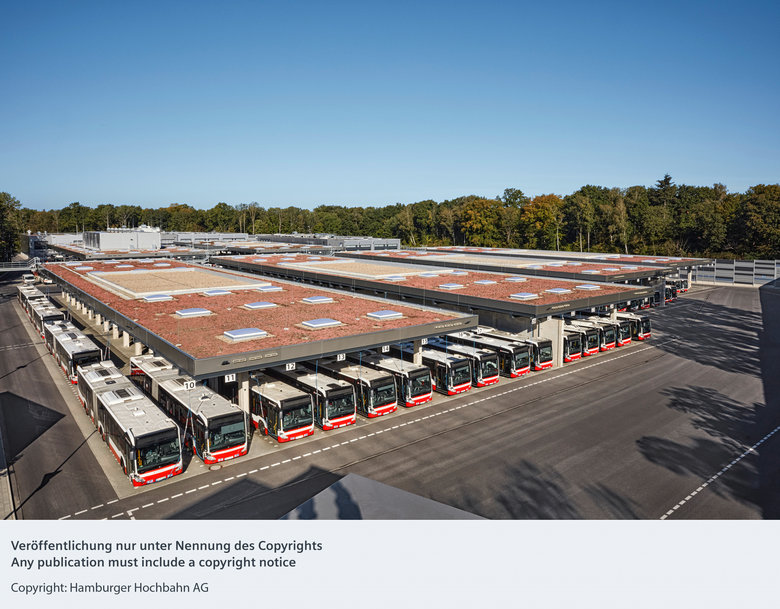 Siemens-Technologie wird Teil des hoch-modernen Bus-Depots in Hamburg